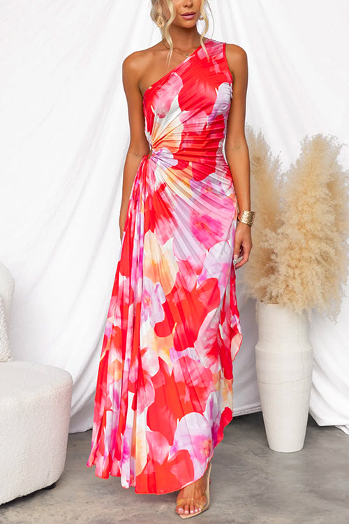 Robe Été Plissée Femme Fleuri Colorée - LuxeStyle
