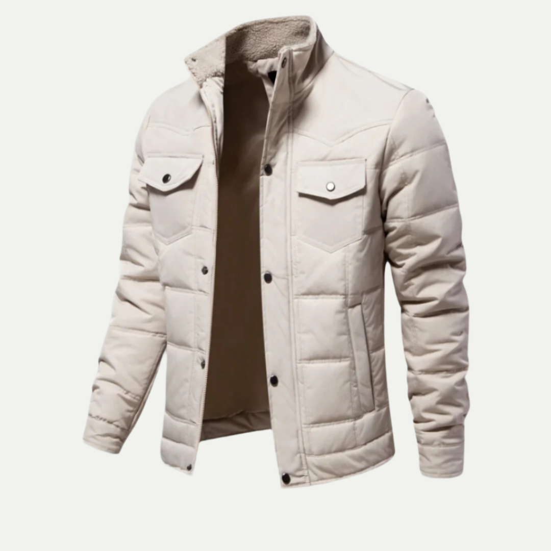 Veste Hiver Douillette avec Capuche pour Homme - LuxeStyle