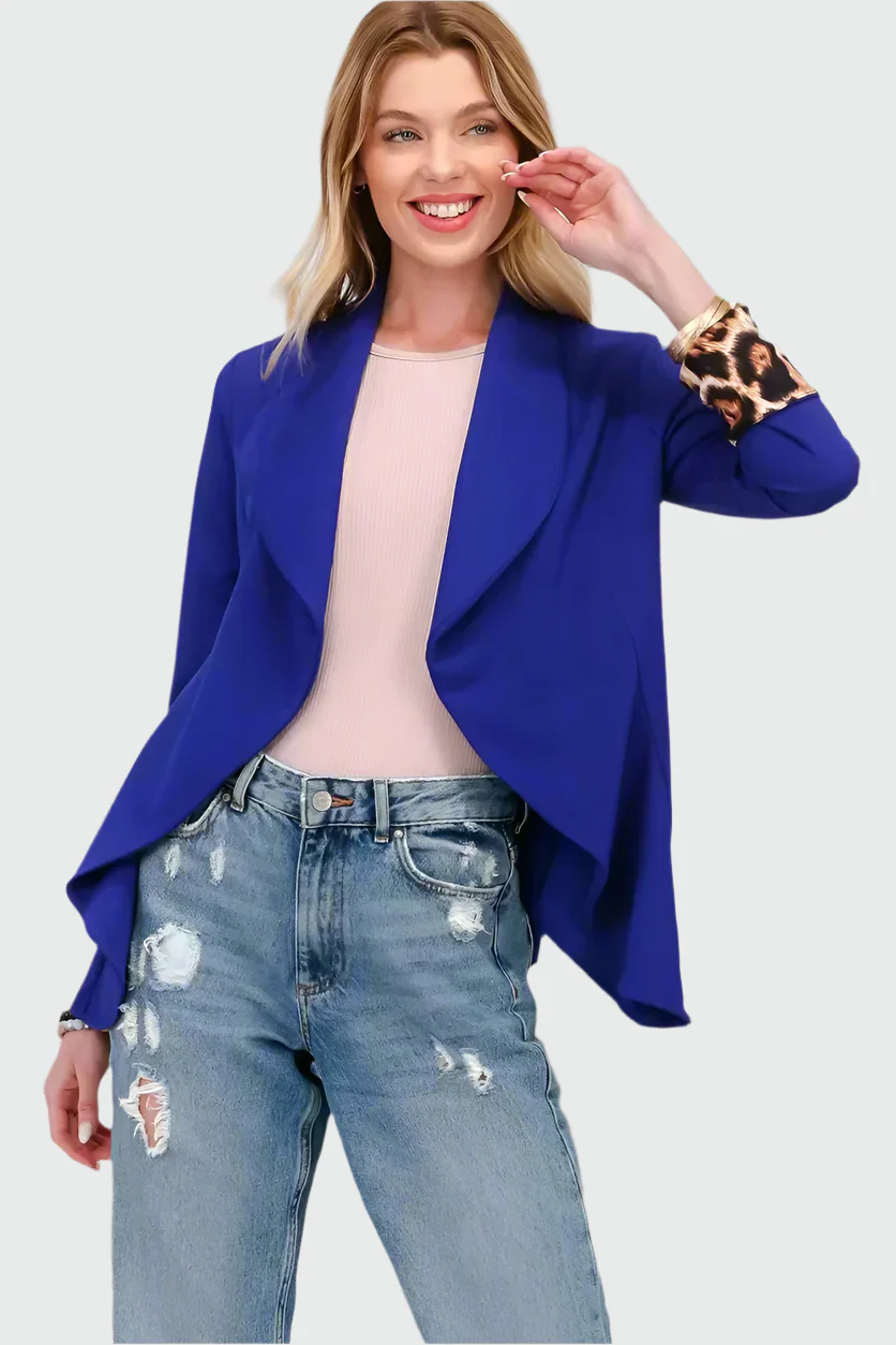 Blazer Animalier Chic pour Femme