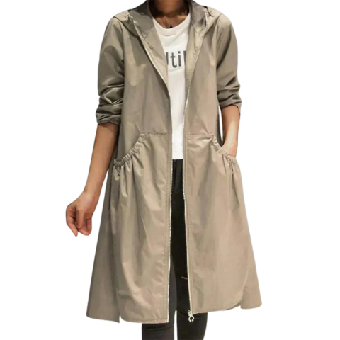 Veste imperméable femme à capuche - LuxeStyle