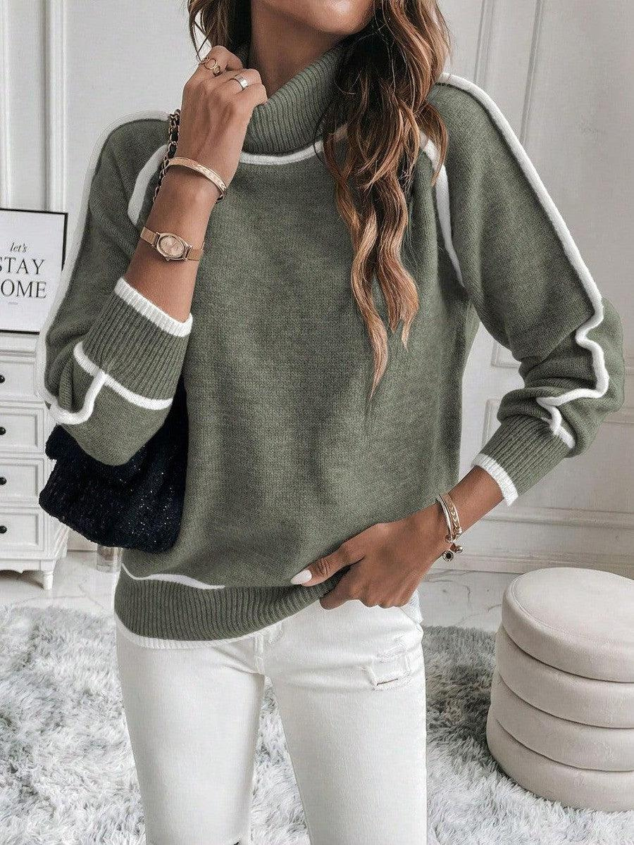 Pull Femme Col Roulé Douillet - luxestyle
