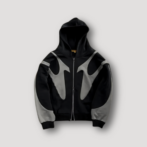 Sweat à capuche streetwear moderne pour homme zippé - LuxeStyle