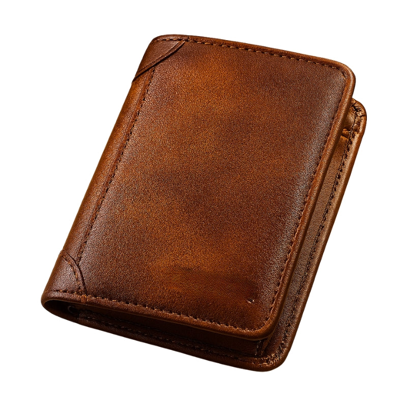 Portefeuille Homme RFID Pliable avec Compartiments - LuxeStyle