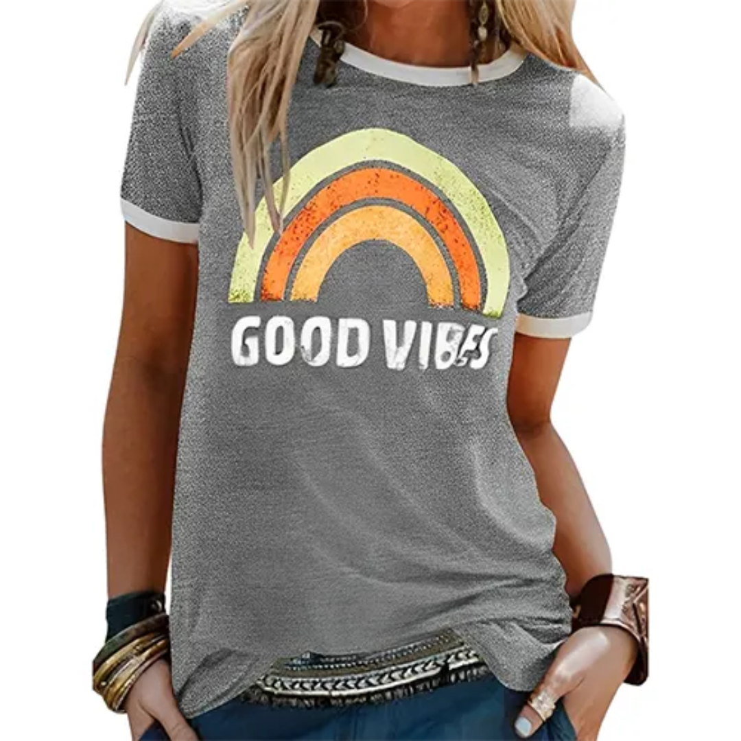 T-shirt Été Femmes Décolleté V pour l'été - luxestyle