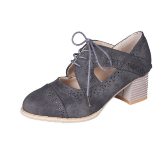 Chaussures à talon épais et décolleté élégant - LuxeStyle