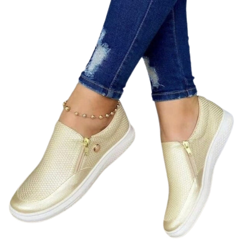 Aenne – Chaussures décontractées à bout arrondi et semelle fine