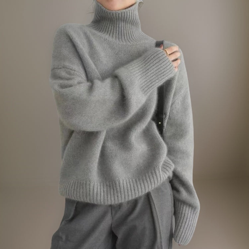 Pull Femme Col Roulé Chaud Hiver - luxestyle