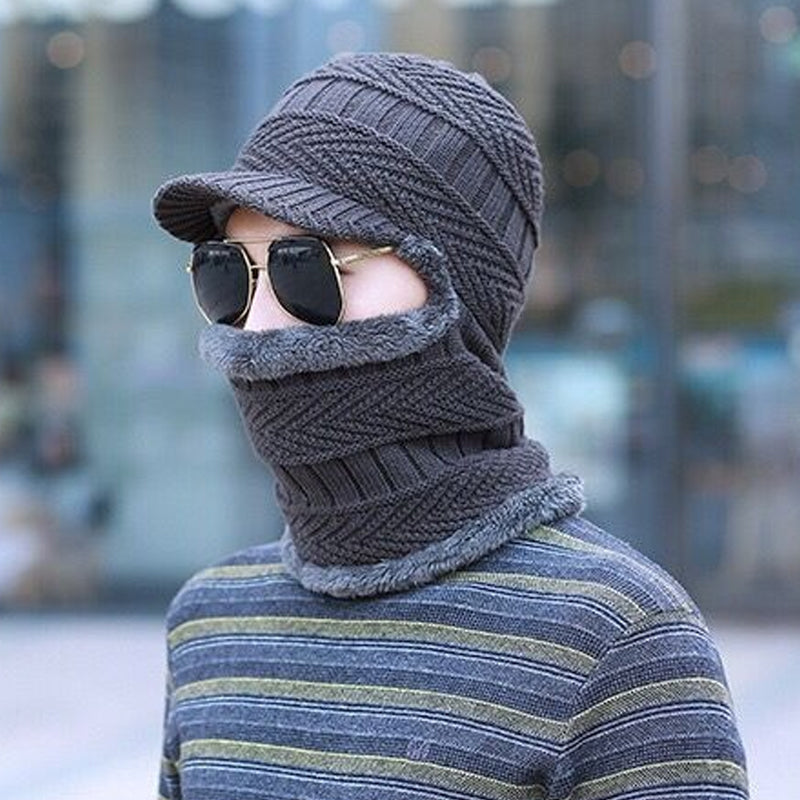 Bonnet Hivernal Douillet avec Visière pour Adulte - LuxeStyle