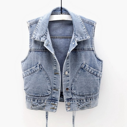 Gilet Denim Femmes Décontracté - luxestyle