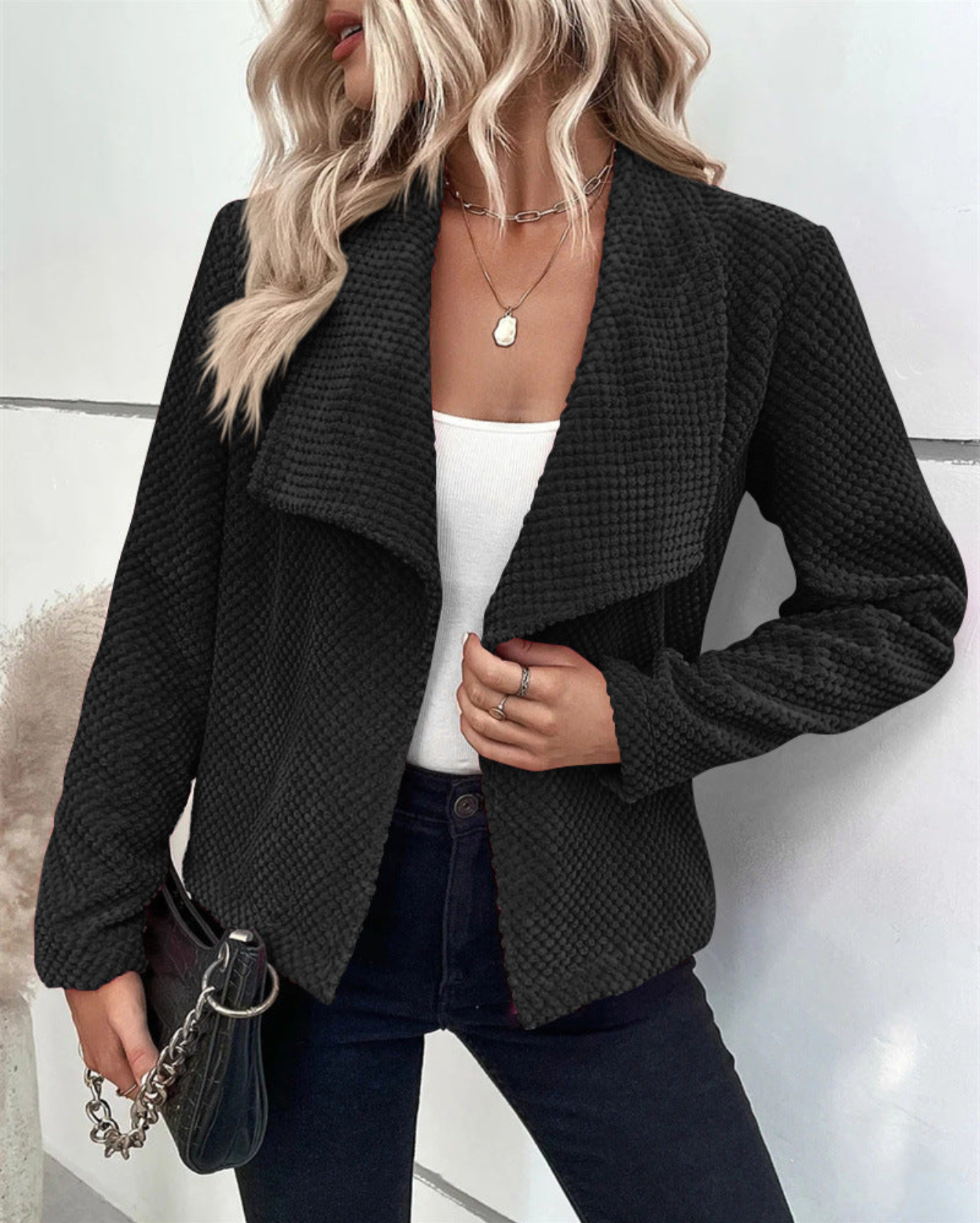 Blazer Élégant Manche Longue Féminin - luxestyle