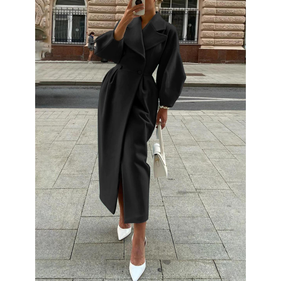 Manteau Femme Blanc Élégant Grande Taille