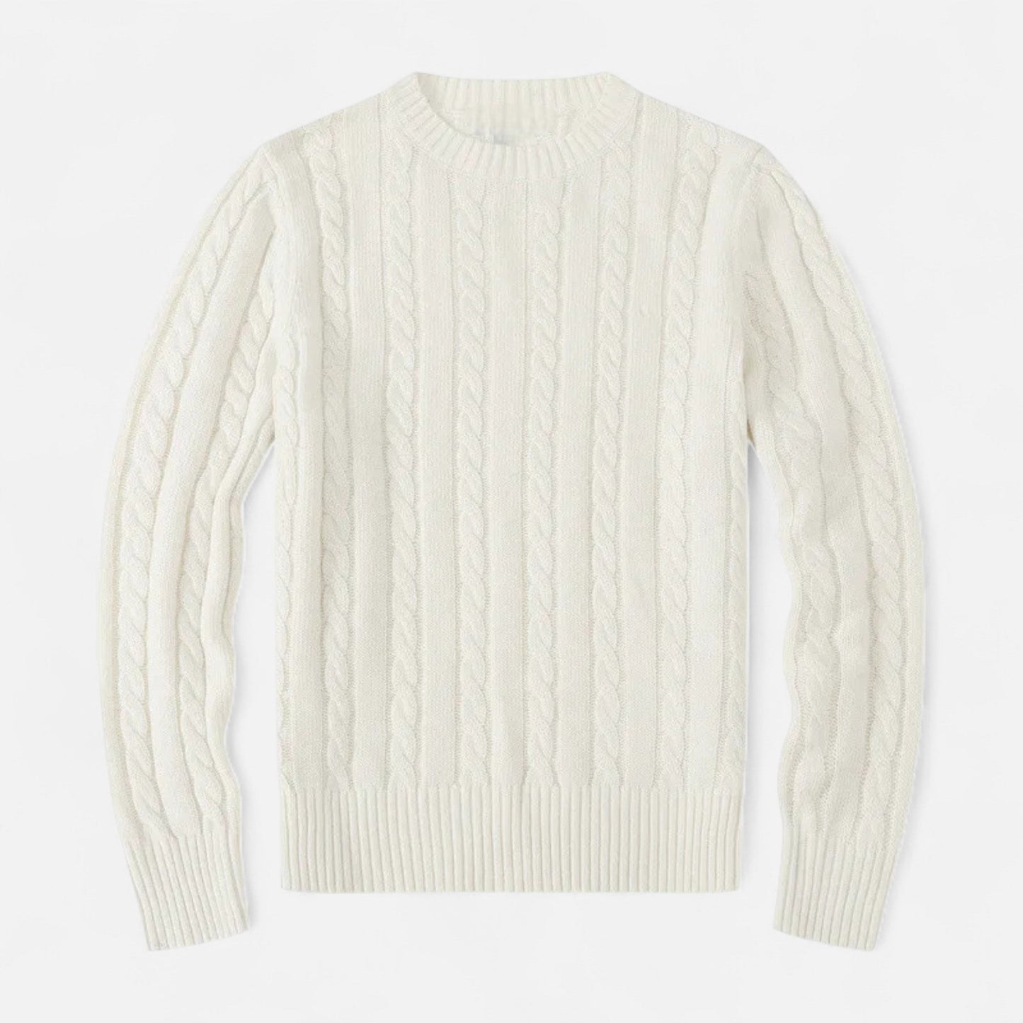 Pull en laine mélangé Brun pour Homme