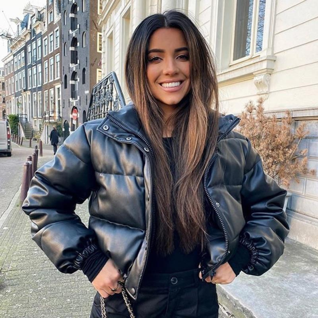 Veste Hiver Féminine Noir Élégante - luxestyle