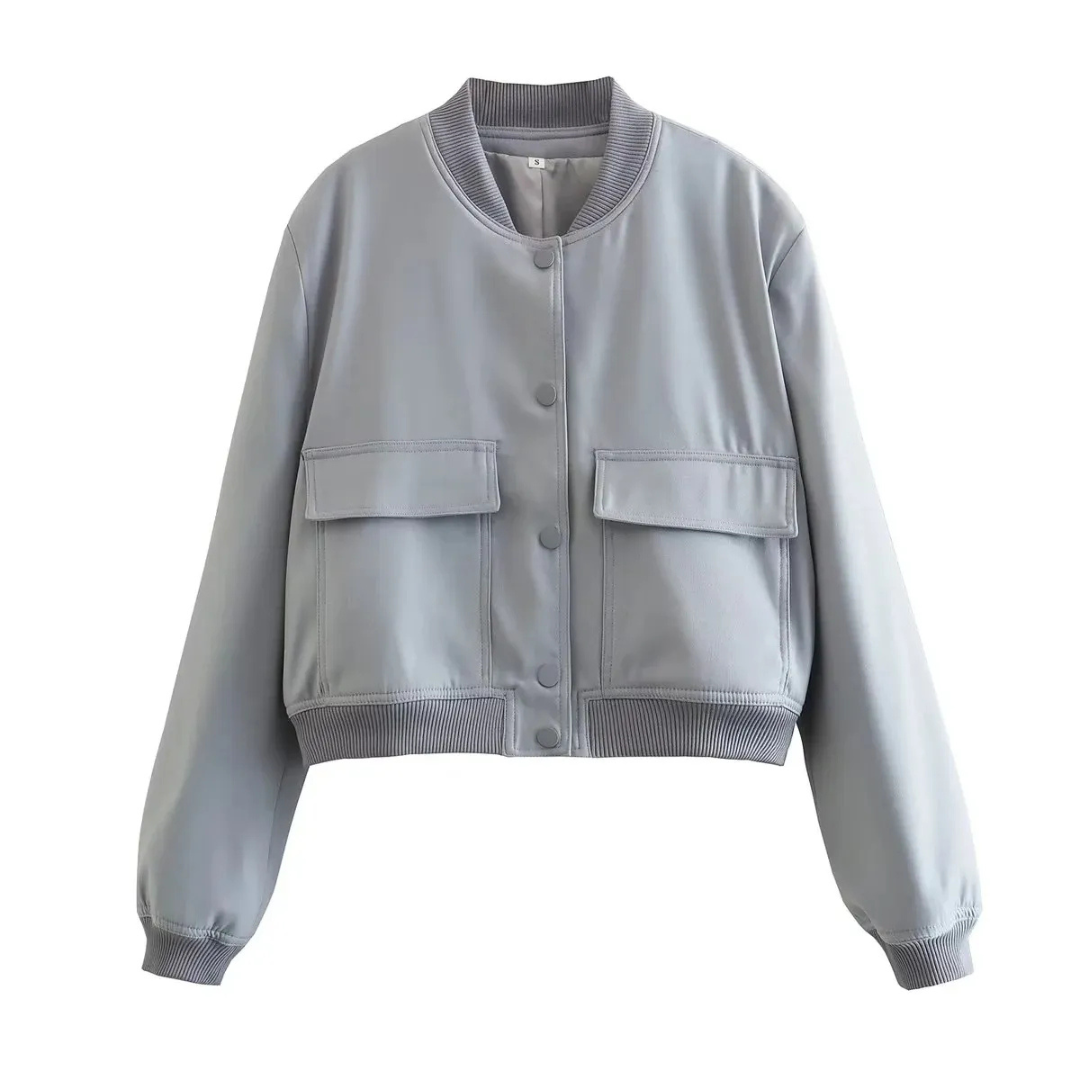 Veste Féminine Courte Col Arrondi - luxestyle