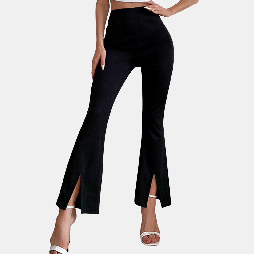 Pantalon Femme Élégant à Taille Élevée pour Tous les Jours