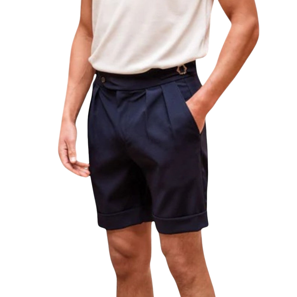 Short décontracté Plissé avec Poches Réglables
