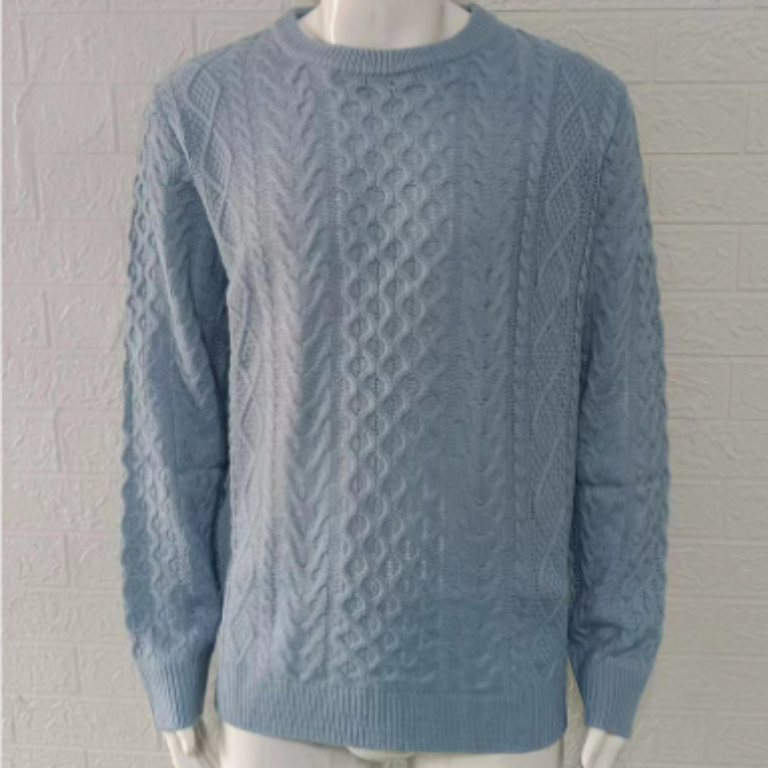 Pull Homme Hiver Chaud Col Ronde - luxestyle
