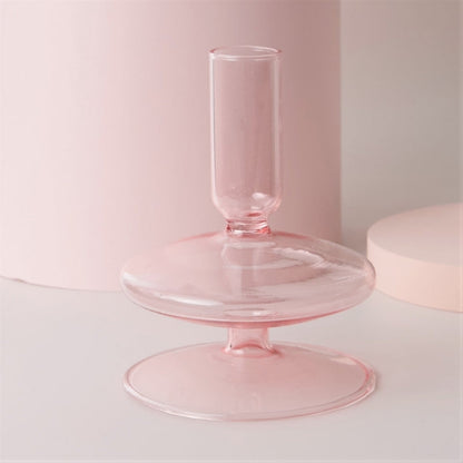 Bougeoirs et vases en verre artisanal luxueux
