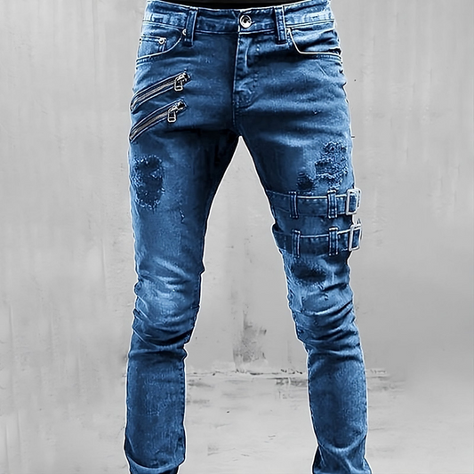 Pantalon Jean Classique Homme Denim - luxestyle