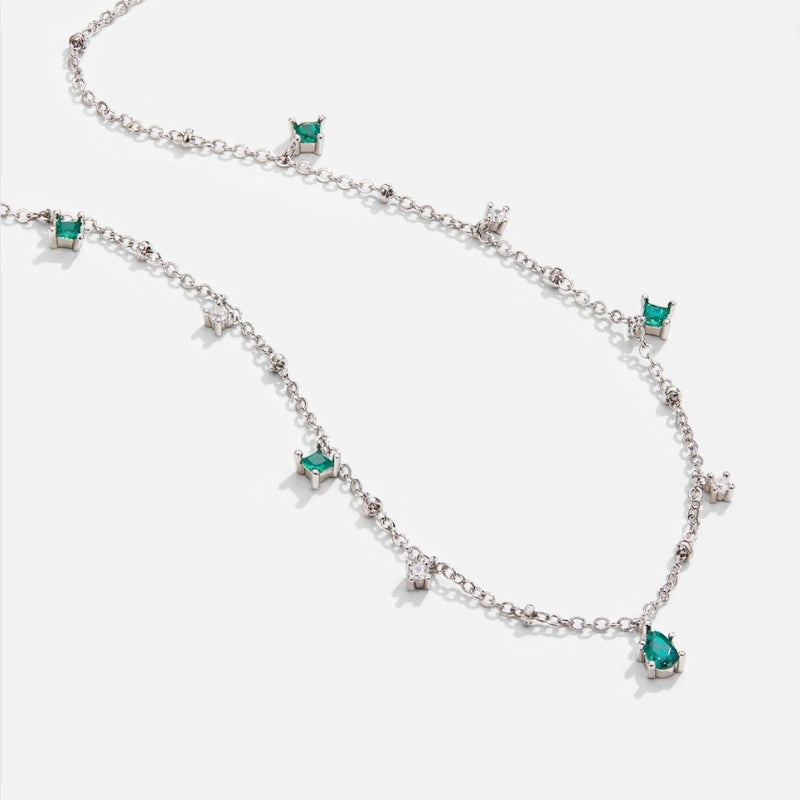 Collier Délicat Femme avec Pierres Colorées et Fermeture Réglable - LuxeStyle