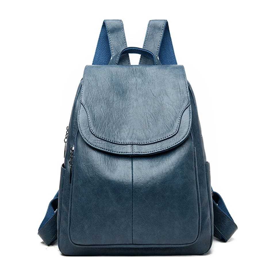 Sac à dos cuir femme noir réglable