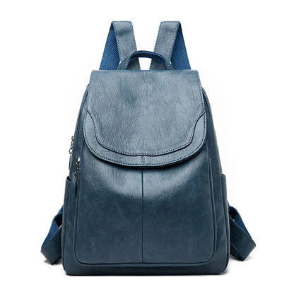 Sac à dos cuir femme noir réglable