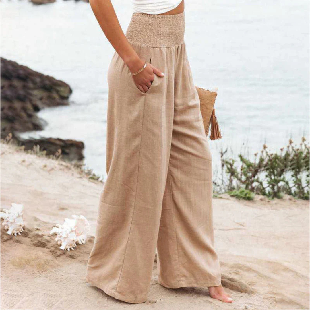 Pantalon Décontracté Femme Taille Relaxe - luxestyle