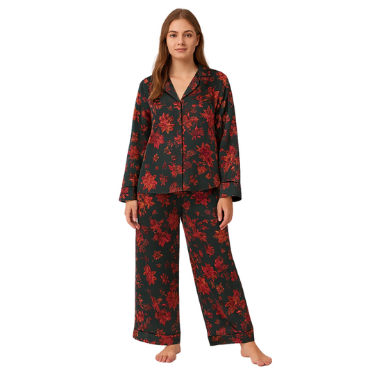 Ensemble Pyjama Florale Confortable pour Femme - LuxeStyle