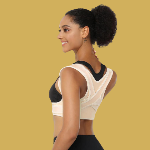 Ceinture de posture féminine élégante pour dos droit et soulagement du cou - LuxeStyle