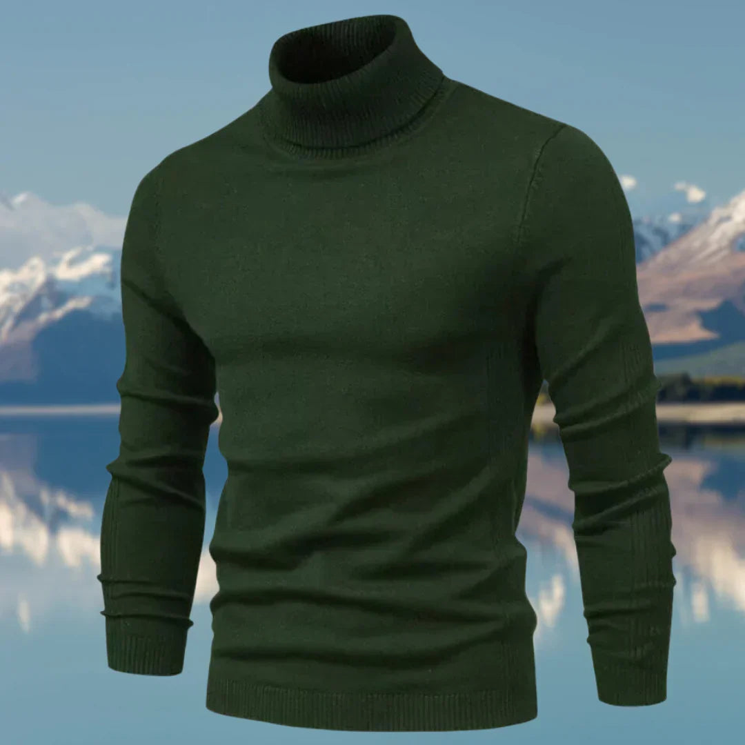 Pull Homme Col Roulé Élégant – Doux et Ajusté pour Hiver
