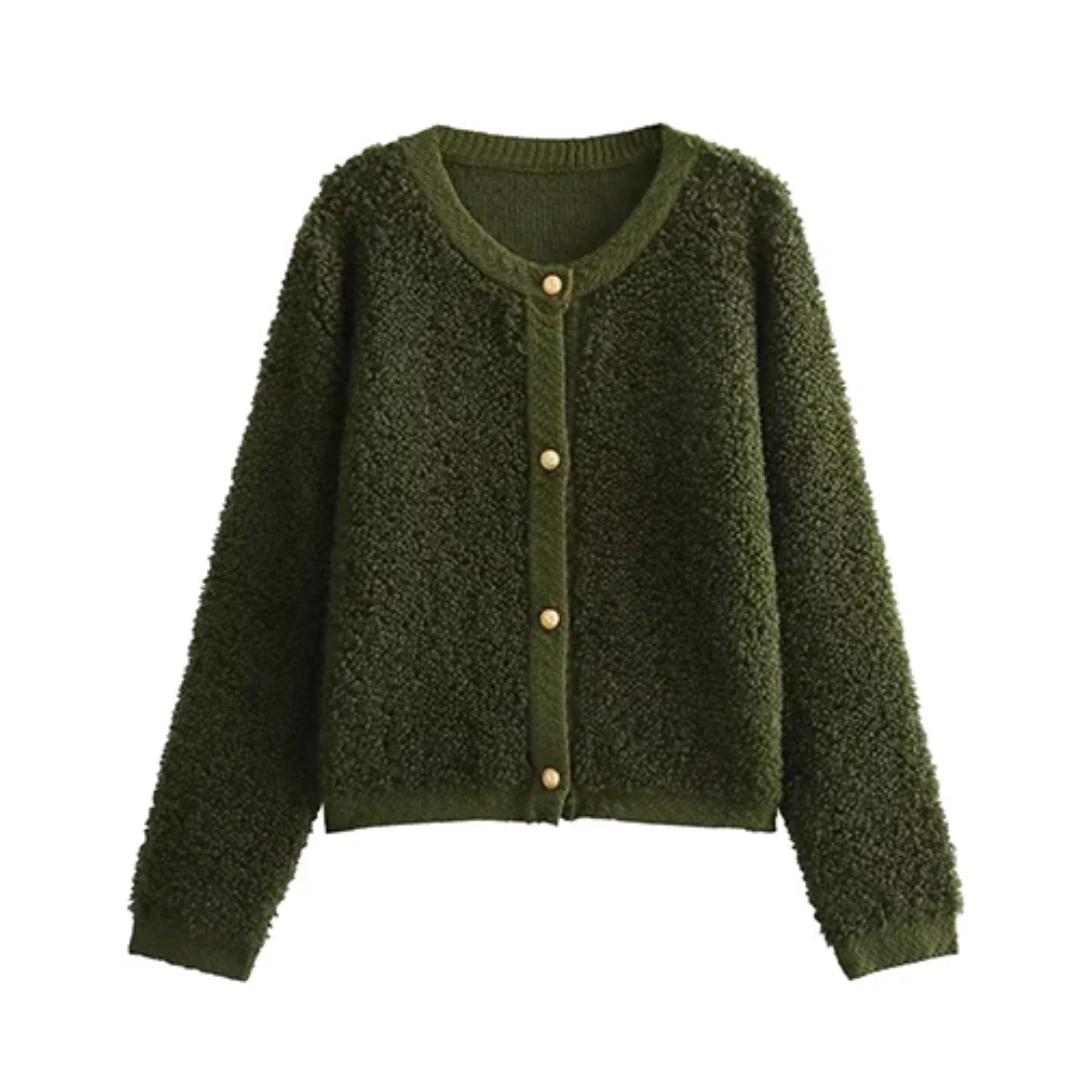 Cardigan Femme Hiver Élégant Court - luxestyle