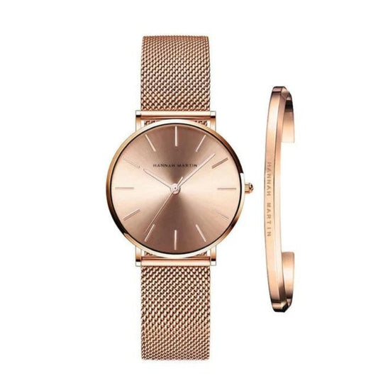 Montre Femme Élégante avec Bracelet Réglable - LuxeStyle