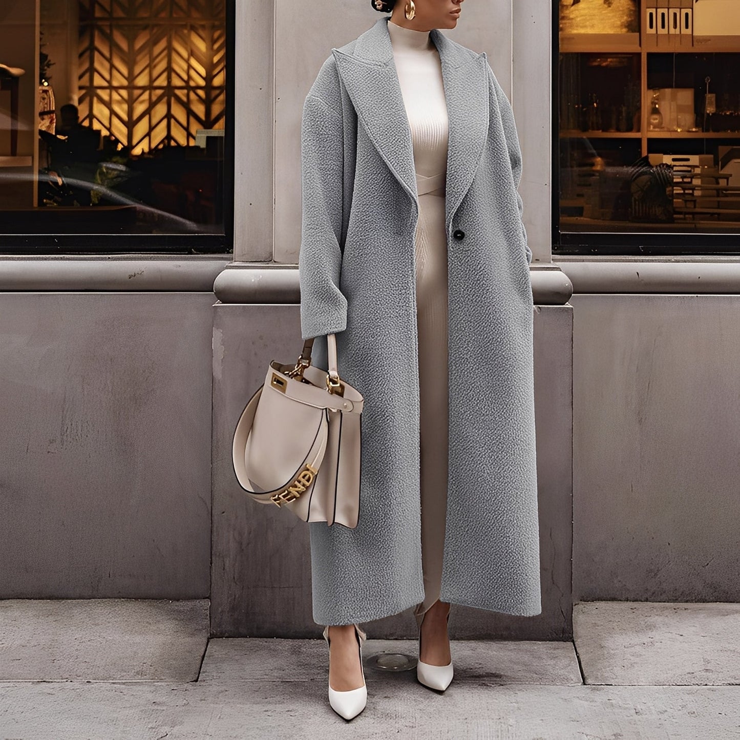 Manteau Femme Hivernal Doux & Confortable en Taille Oversize