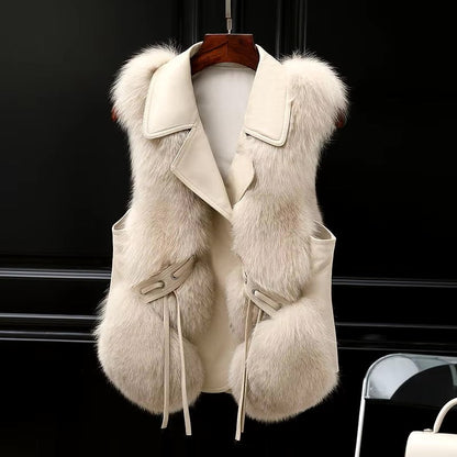 Gilet Femme Luxe en Fausse Fourrure - Élégant et Confortable - LuxeStyle