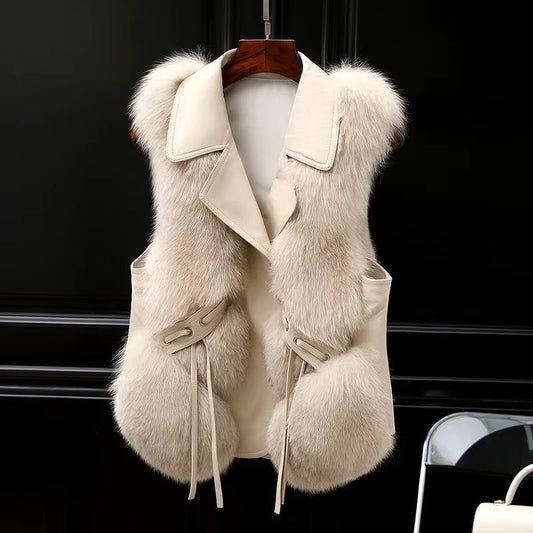 Gilet Femme Luxe en Fausse Fourrure - Élégant et Confortable - LuxeStyle