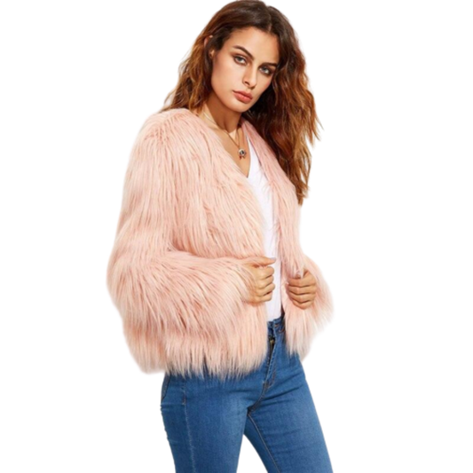 Manteau Femme Élégant en Fourrure Synthétique Luxe - luxestyle