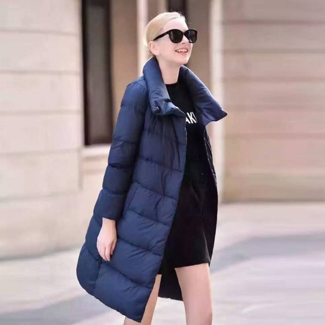 Doudoune Femme Élégante à Col Montant - luxestyle