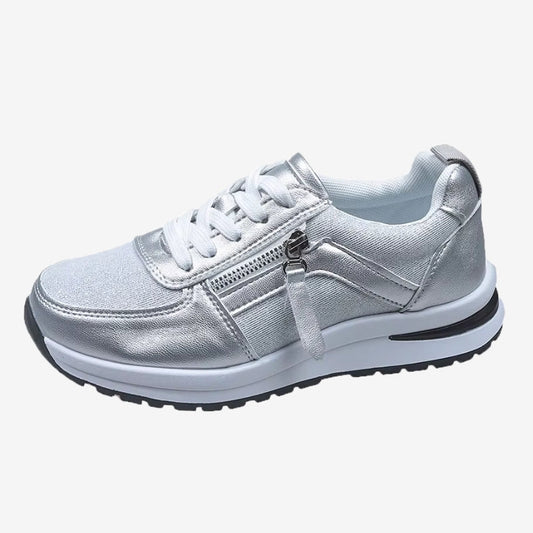 Baskets Mode à Semelle Thick avec Fermeture Éclair Latérale → Chaussures Sneakers Élégantes à Semelle Épaisse - LuxeStyle