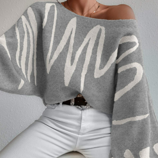 Pull Rayé Élégant Femme - luxestyle