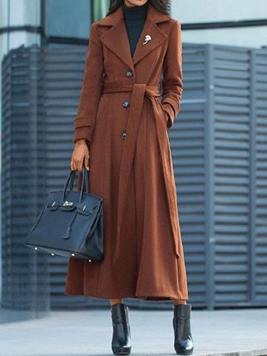 Manteau Femme Laine Doux Longueur Grande - luxestyle