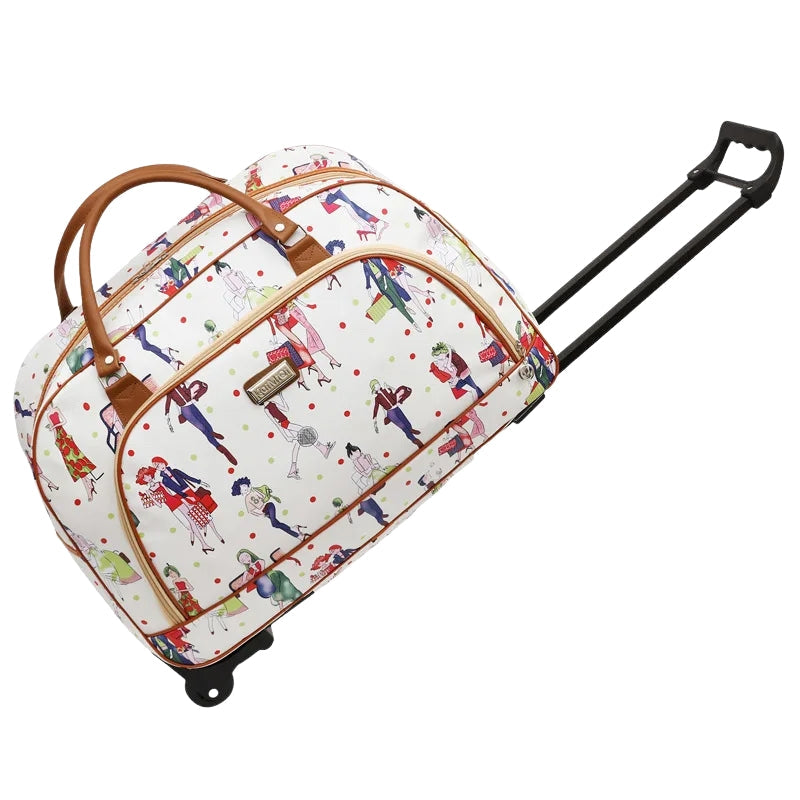 Sac de Voyage Élégant avec Roulettes et Grande Capacité