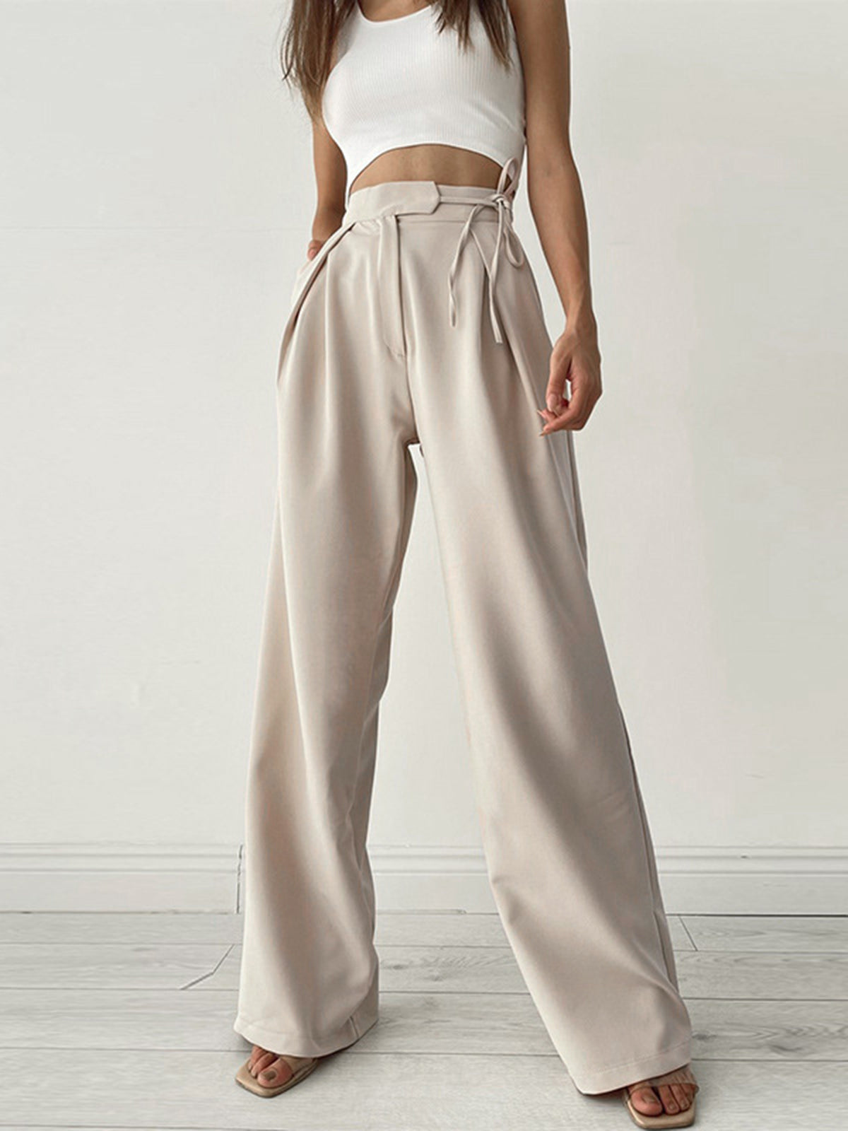 Pantalon Élégant Femmes Longueur Classique - luxestyle