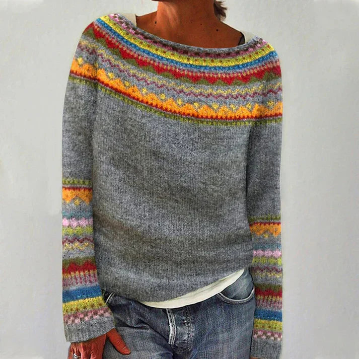 Pull Femme Hiver Tricoté Chic & Doux à Manches Longues - LuxeStyle