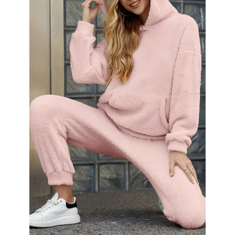 Ensemble décontracté femme à capuche casual - LuxeStyle