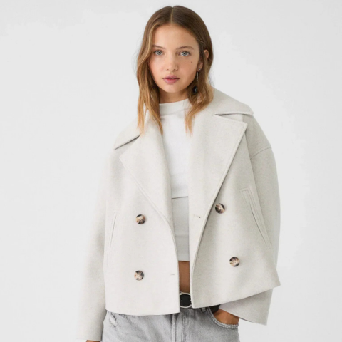 Veste Femme Élégante - Manteau Court Chic à Fermeture Double - LuxeStyle