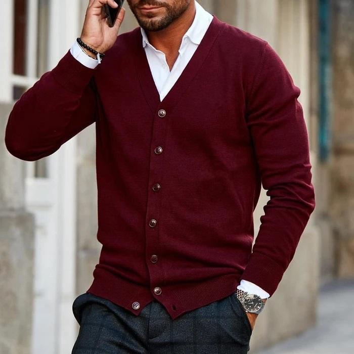 Cardigan Homme Douillet et Confortable - LuxeStyle