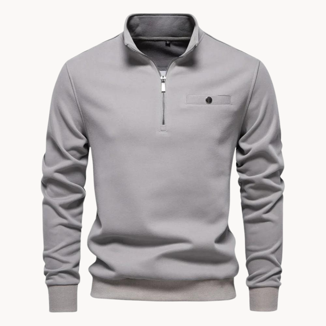 Pull décontracté homme à fermeture éclair