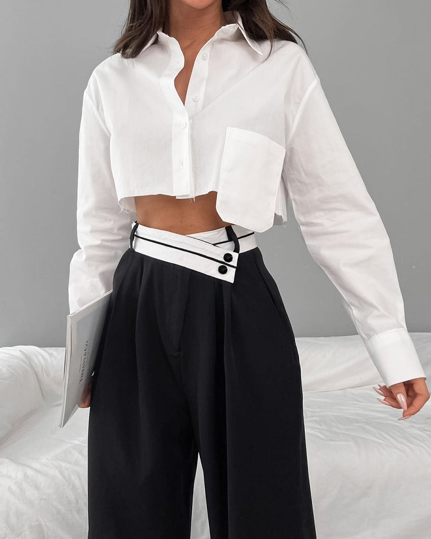 Pantalon Femme Élégant Longueur - luxestyle