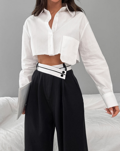 Pantalon Femme Élégant Longueur - luxestyle