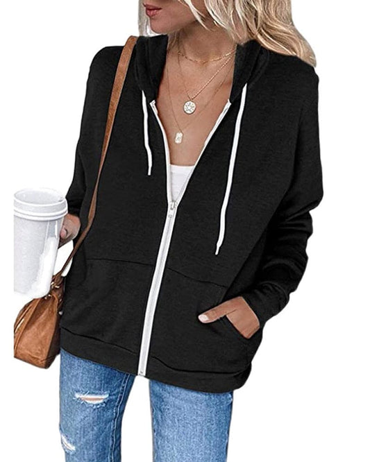 Veste Capuche Féminine Légère et Douce pour Tous les Jours - LuxeStyle